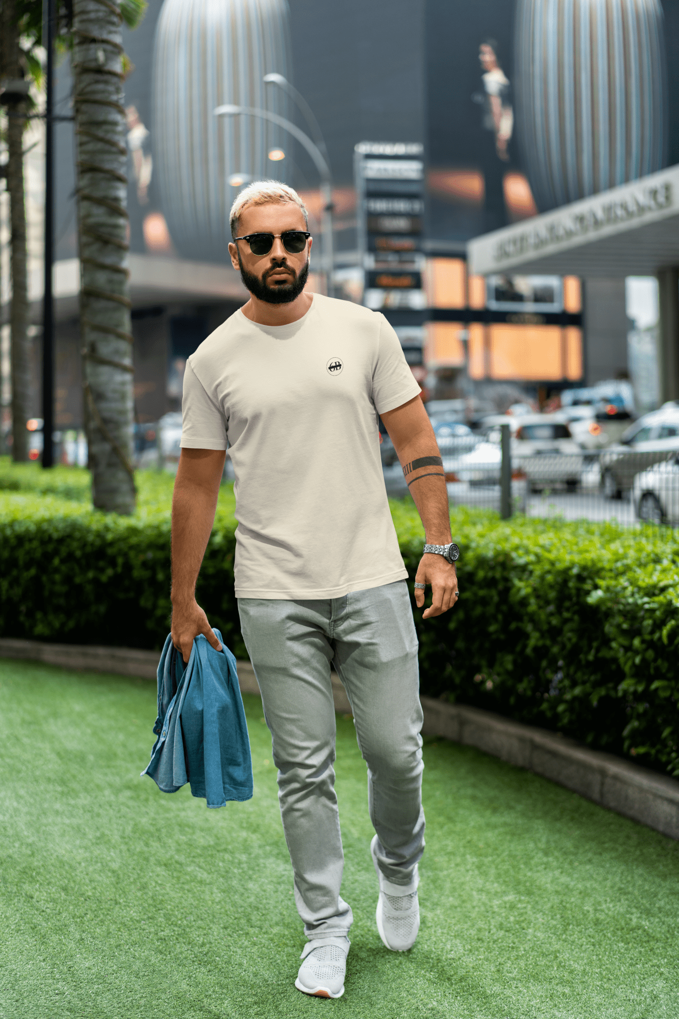 The 6th Bureau "Bureau Standard" Tee | Minimalist Embroidered Streetwear - The 6th Bureau